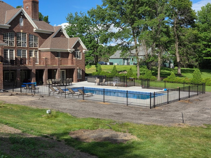 4 Foot Ornamental Fence Install in Ham Lake MN