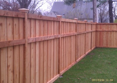 Framed Board on Board Fence