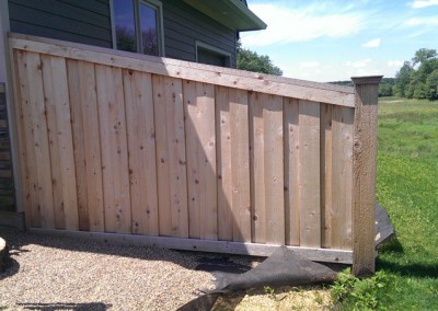 Framed Board on Board Fence