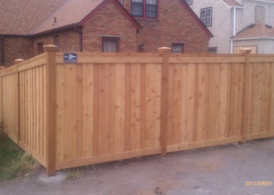 Framed Board on Board Fence