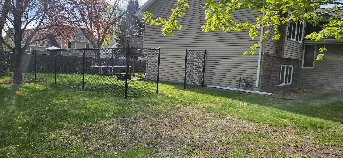 Fresh 6’ mini mesh black chain link in blaine