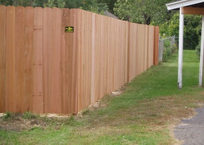 Cedar Privacy Solid Board Fence