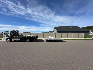 Vinyl & Chain Link Fence Install in Isanti MN by Arrow Fence Co