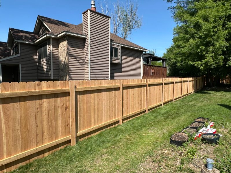 Wood Privacy Fence in Blaine MN Wood Privacy Fence in Blaine MN