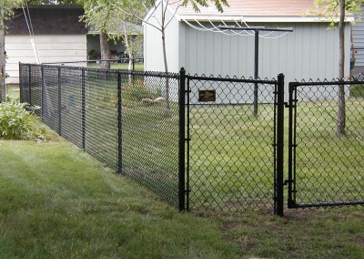 Black Vinyl Coated Chain Link Fence 2