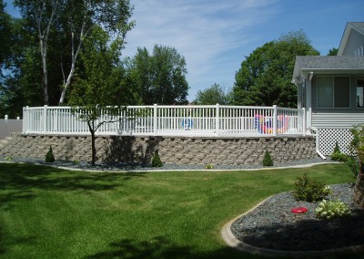 Wide Space Vinyl Closed Picket Fence