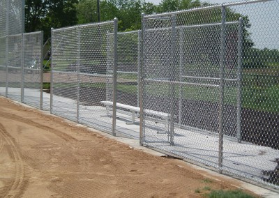 Chain Link Fence for Commercial Dugout