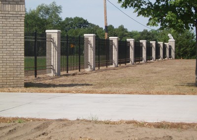 Aluminum Ornamental Fence w/ Columns View One