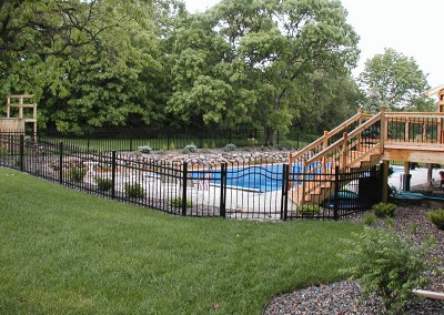 Ornamental Fence w/ Spear Arched Gate