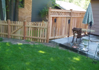 Cedar Privacy Solid Board / Picket Combo Fence