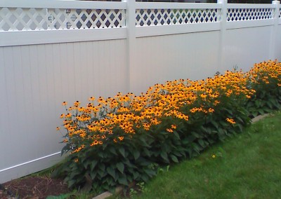 Vinyl Fence w/ Lattice Top