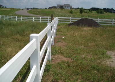 Vinyl Ranch Style Fence