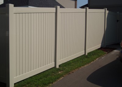 Vinyl Tongue & Groove Privacy Fence