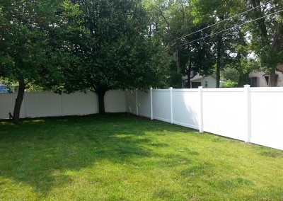 White Vinyl Privacy Fence