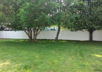 White Vinyl Privay Fence 1